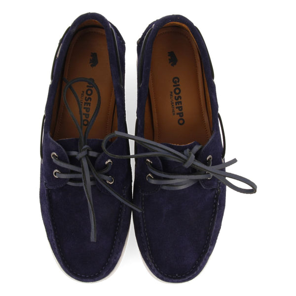 MOCASINES COLOR AZUL MARINO DE PIEL ESTILO NÁUTICOS PARA HOMBRE TRUNO