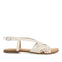 SANDALIAS BLANCAS DE PIEL CON TIRAS CRUZADAS PARA MUJER AIDONE