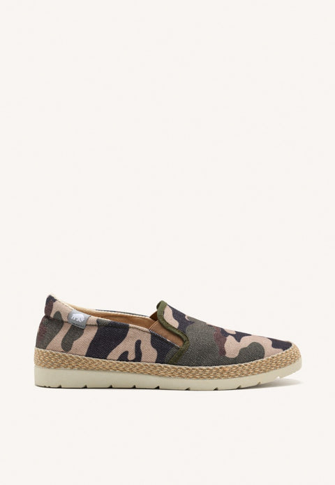ESPADRILLES CON ESTAMPADO DE CAMUFLAJE Y ALGODÓN RECICLADO PARA HOMBRE VALRICO