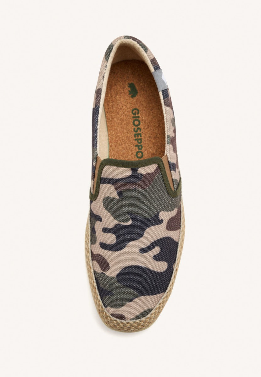 ESPADRILLES CON ESTAMPADO DE CAMUFLAJE Y ALGODÓN RECICLADO PARA HOMBRE VALRICO