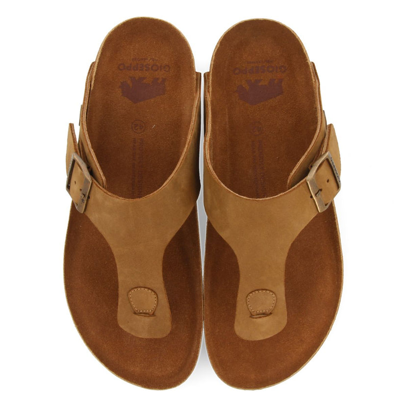 SANDALES EN CUIR DE COULEUR MARRON STYLE GREC AVEC SEMELLE BIO POUR HOMME RUSKIN