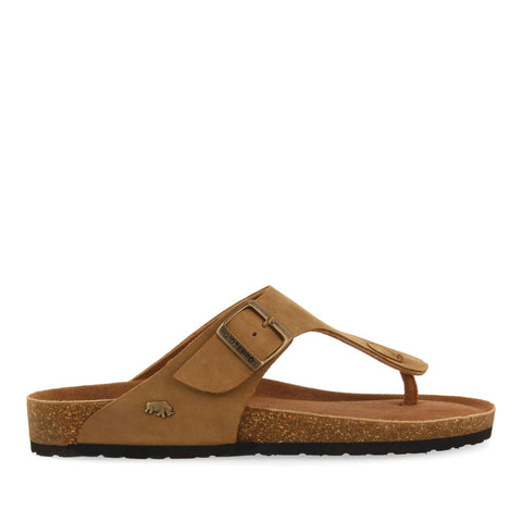 SANDALES EN CUIR DE COULEUR MARRON STYLE GREC AVEC SEMELLE BIO POUR HOMME RUSKIN