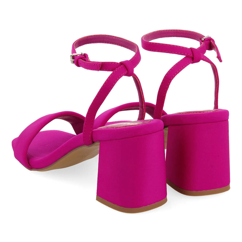 SANDALIAS FUCSIA DE TACÓN CON TIRA ACOLCHADA PARA MUJER GIARRE