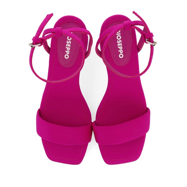 SANDALIAS FUCSIA DE TACÓN CON TIRA ACOLCHADA PARA MUJER GIARRE