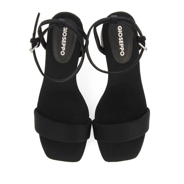 SANDALIAS NEGRAS DE TACÓN CON TIRA ACOLCHADA PARA MUJER GIARRE