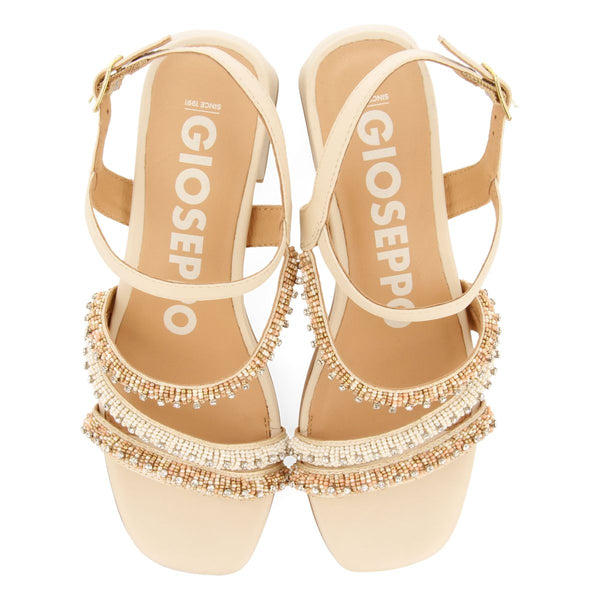 SANDALI CON TACCO OFF-WHITE CON CINTURINI CON DETTAGLI MULTICOLOR PER DONNA BALAO