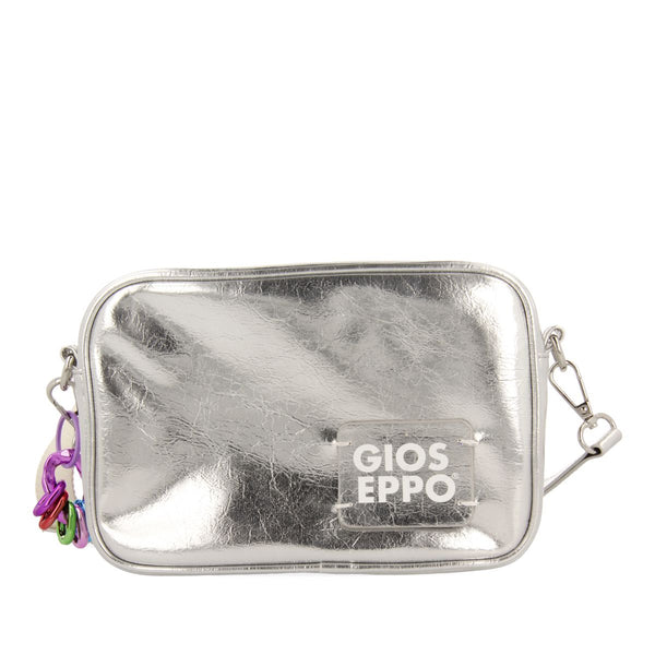 BOLSO BANDOLERA COLOR PLATEADO CLYDE