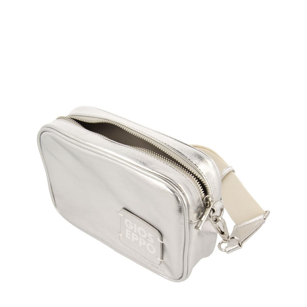 BOLSO BANDOLERA COLOR PLATEADO CLYDE
