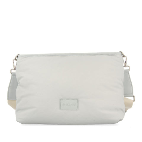 BOLSO BANDOLERA COLOR BEIGE DE NYLON CON DETALLE EN BEIGE PENDEEN