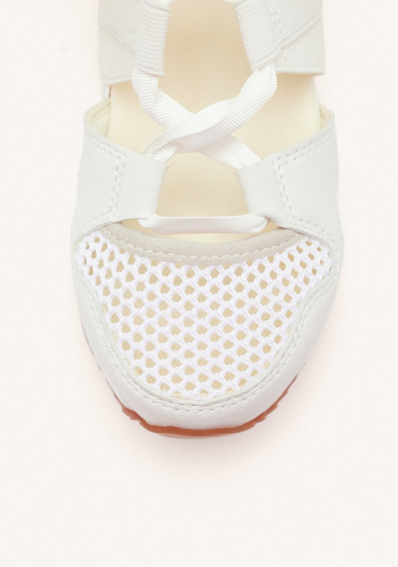 SNEAKERS ABIERTOS OFF-WHITE TIPO ESPADRILLE CON TIRAS PARA MUJER MUIR