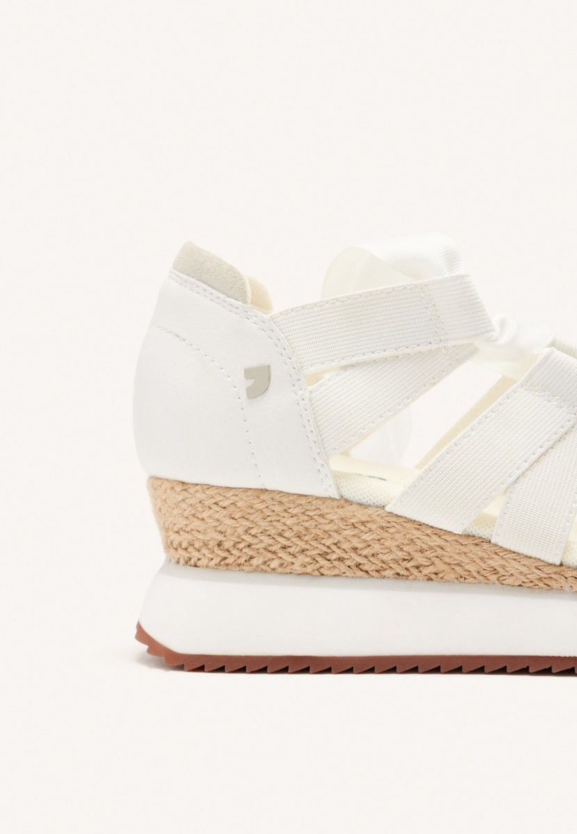 SNEAKERS APERTE OFF-WHITE TIPO ESPADRILLE CON CINTURINI PER DONNA MUIR