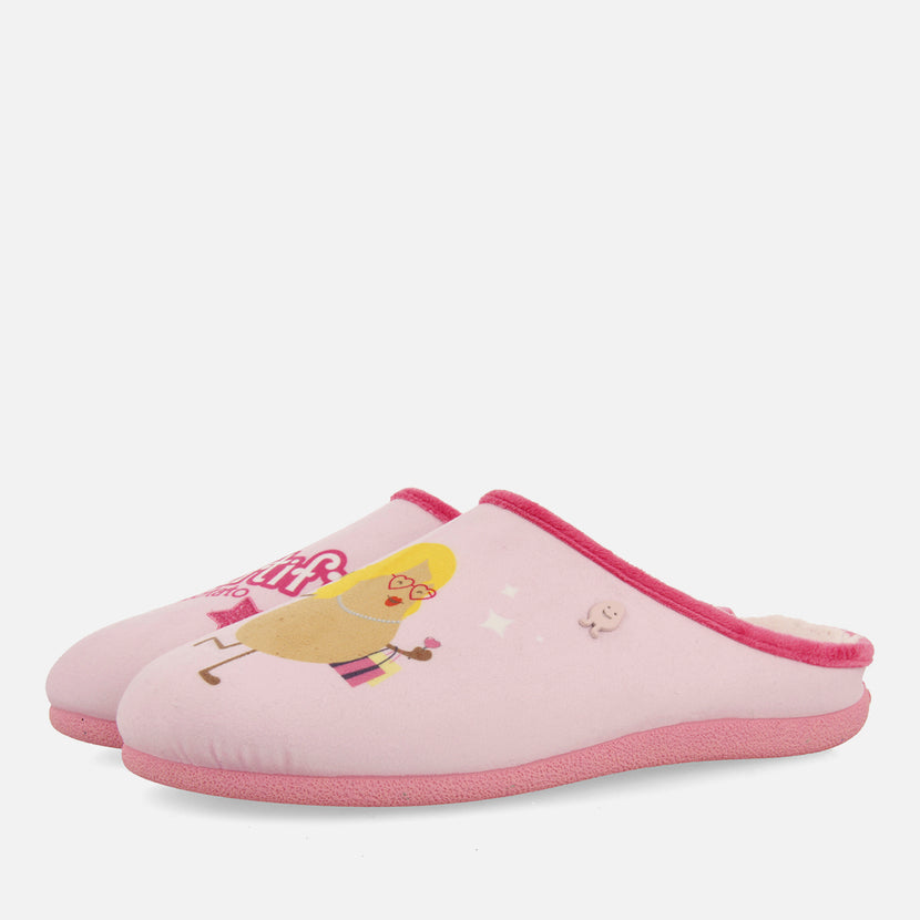 ZAPATILLAS DE CASA ROSA MENSAJE GLENVILLE