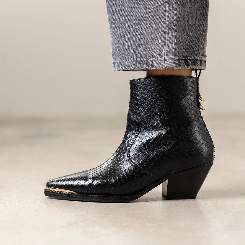 BOTINES COWBOY TACÓN PIEL SMYRNA