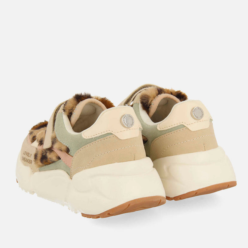 SNEAKERS PELO ESTAMPADO LEOPARDO LIPANY