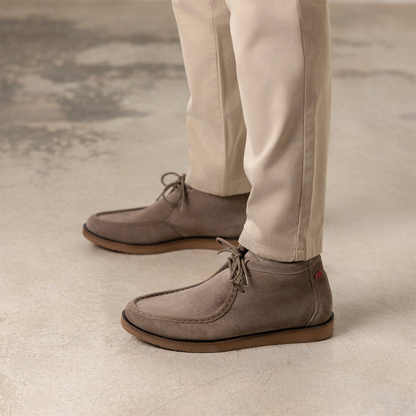 BOTTINES EN CUIR DE STYLE WALLABEE BOYLSTON