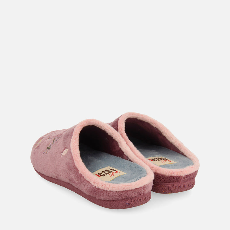 ZAPATILLAS DE CASA PELO ESTAMPADO RAKAMAZ