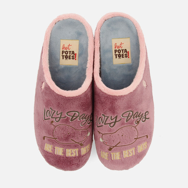 ZAPATILLAS DE CASA PELO ESTAMPADO RAKAMAZ