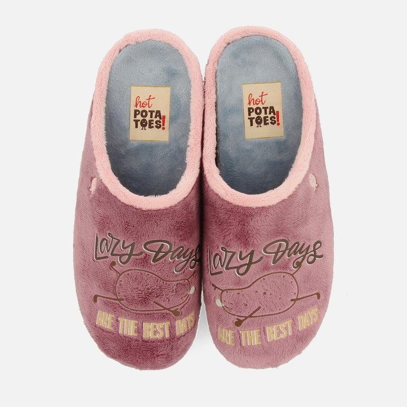 ZAPATILLAS DE CASA PELO ESTAMPADO RAKAMAZ