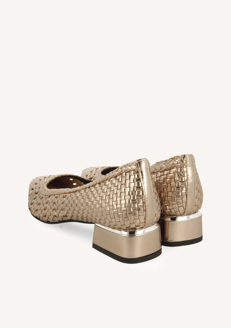 ZAPATOS DE SALÓN METALIZADOS TACHUELAS PIEL MAGLOD