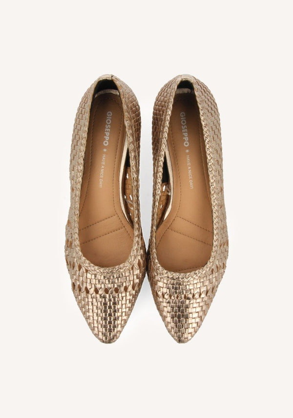 ZAPATOS DE SALÓN METALIZADOS TACHUELAS PIEL MAGLOD