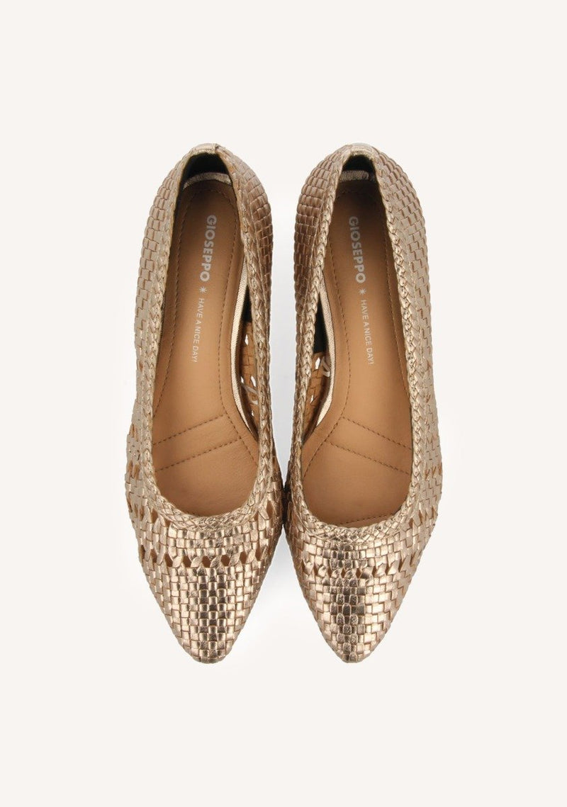 ZAPATOS DE SALÓN METALIZADOS TACHUELAS PIEL MAGLOD