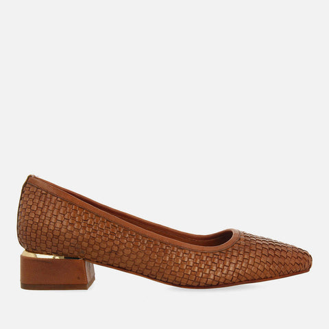 ZAPATOS DE SALÓN TRENZADO PIEL KOMADI