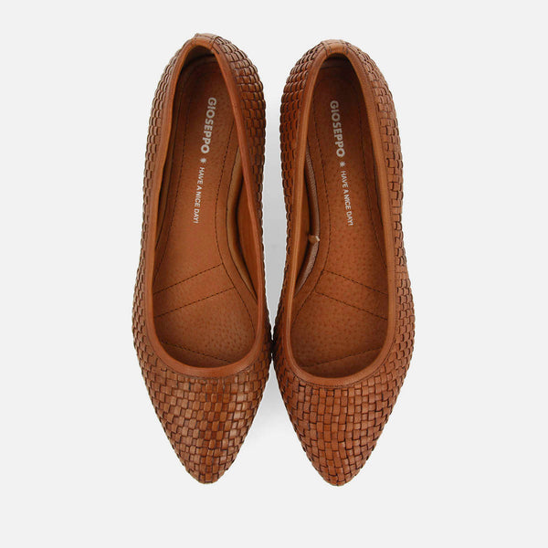 ZAPATOS DE SALÓN TRENZADO PIEL KOMADI