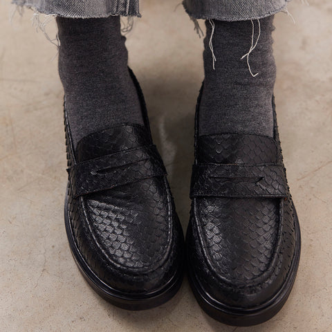 MOCASSINS DE PELE COM MÁSCARA ARIETTA