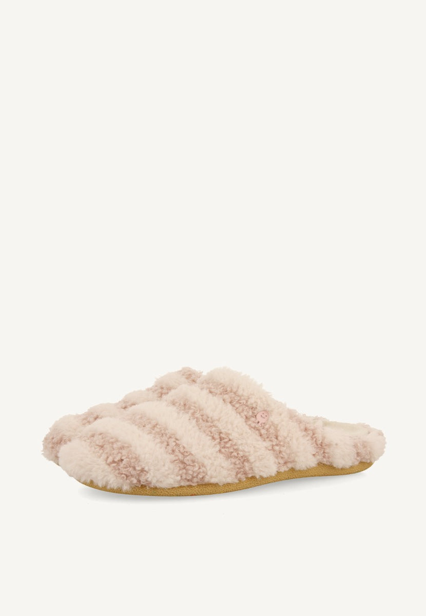 ZAPATILLAS DE CASA RAYAS PELO SKARUP