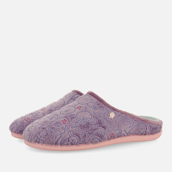 ZAPATILLAS DE CASA PELO ESTAMPADO HORÓSCOPO THROOP