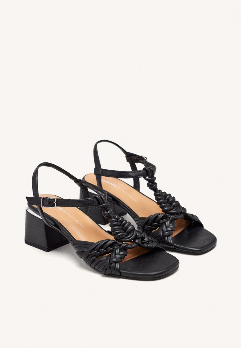 SANDALI CON TACCO PELLE BARNARD