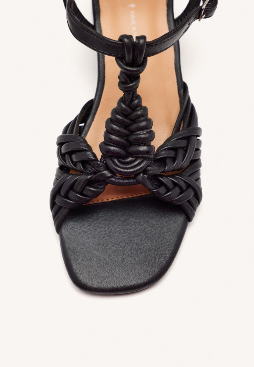 SANDALI CON TACCO PELLE BARNARD
