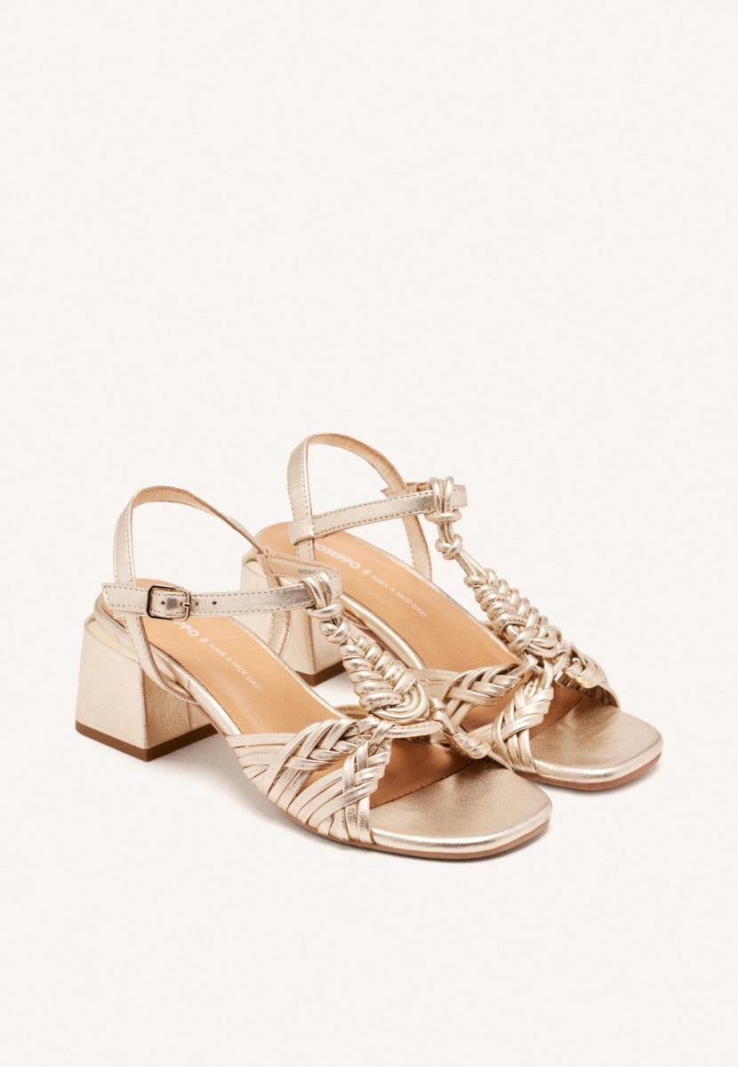 SANDALI CON TACCO PELLE BARNARD