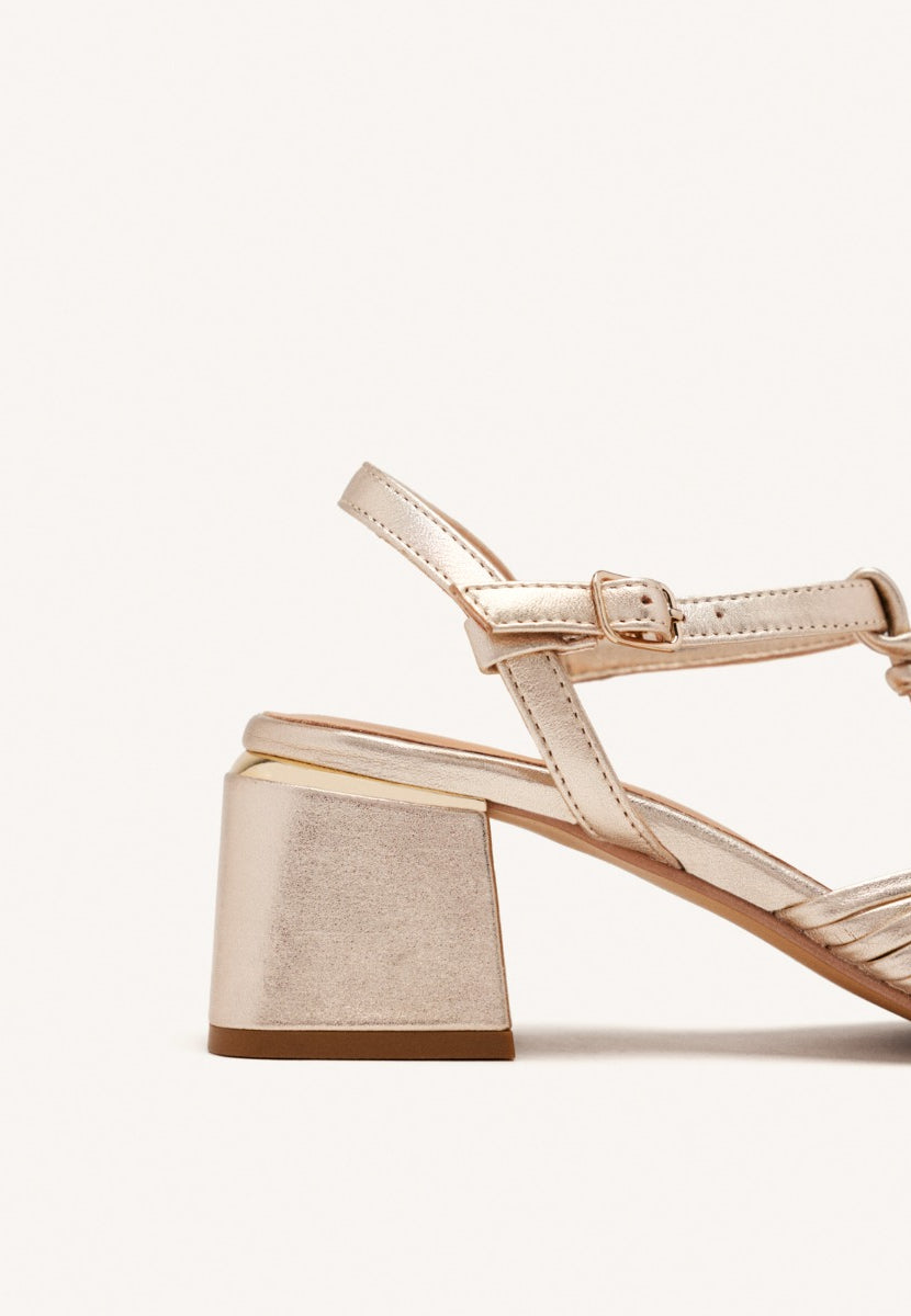 SANDALI CON TACCO PELLE BARNARD