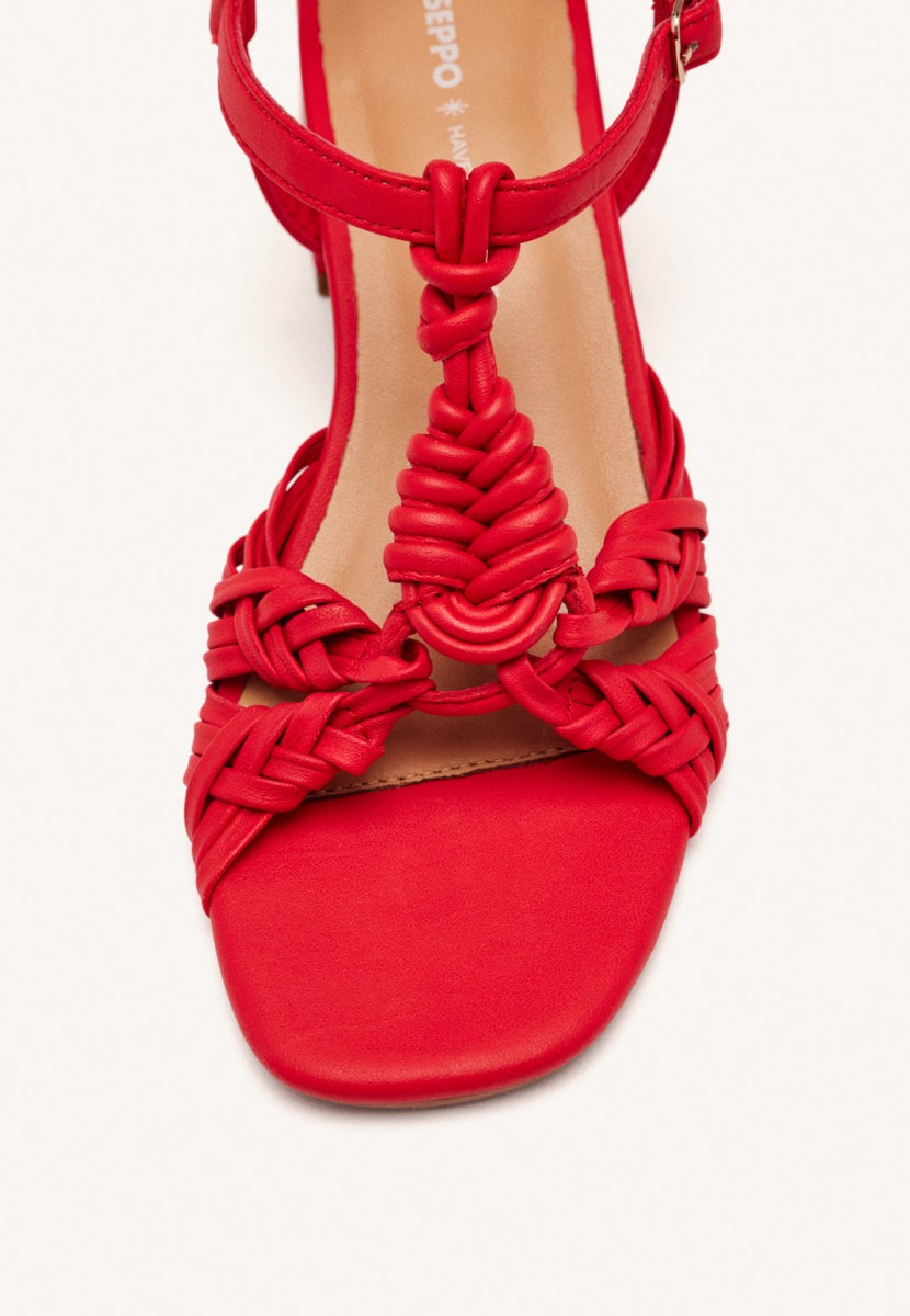 SANDALI CON TACCO PELLE BARNARD