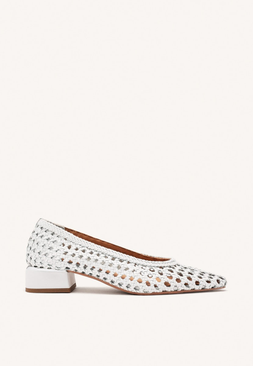 SCARPE DECOLLETE PELLE INTRECCIATA EASTHAM