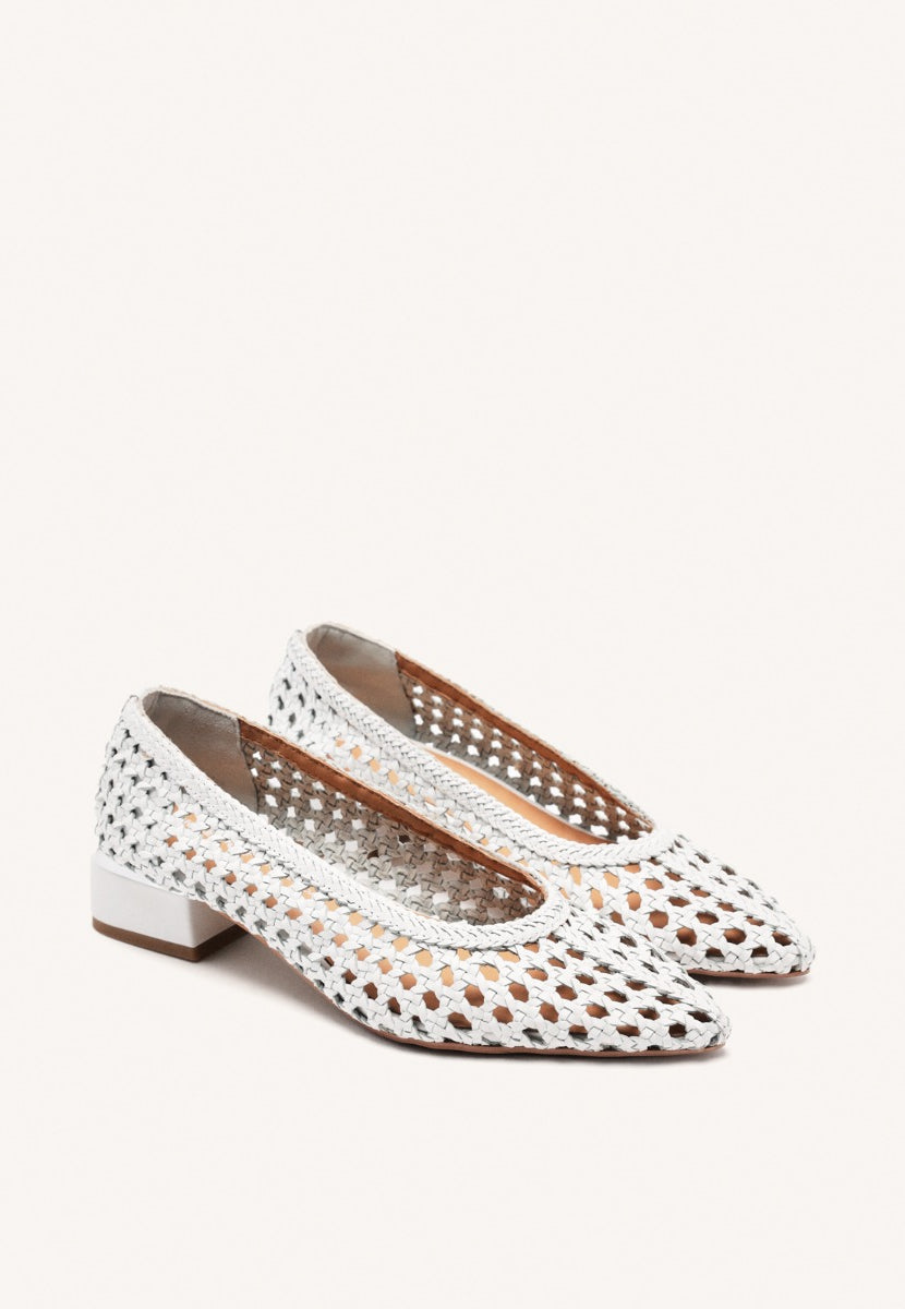 SCARPE DECOLLETE PELLE INTRECCIATA EASTHAM
