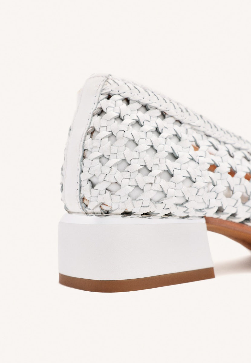 SCARPE DECOLLETE PELLE INTRECCIATA EASTHAM