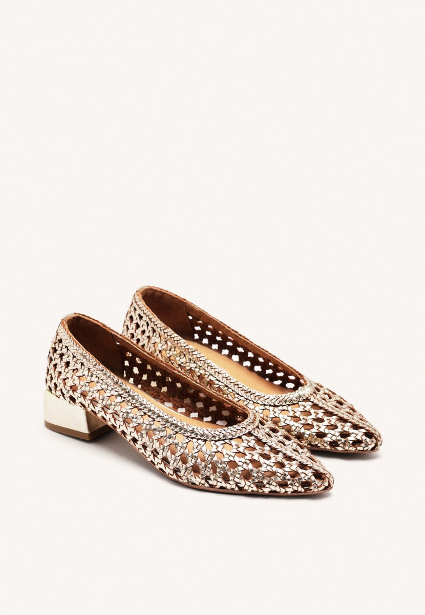 SCARPE DECOLLETE PELLE INTRECCIATA EASTHAM