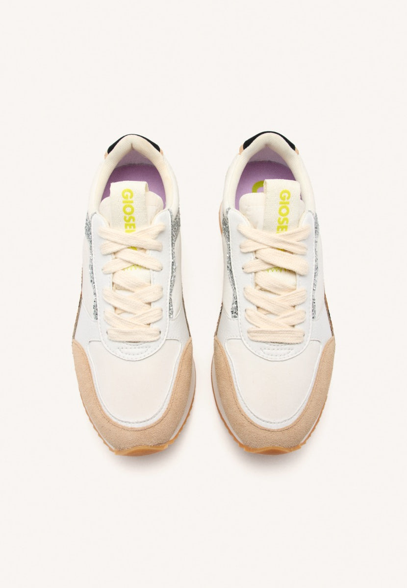 SNEAKERS CON PLATEAU PELLE STAMPA MUCCA BOWDOIN