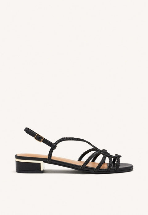 LEATHER HEEL SANDALS POWNAL