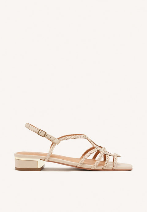 LEATHER HEEL SANDALS POWNAL
