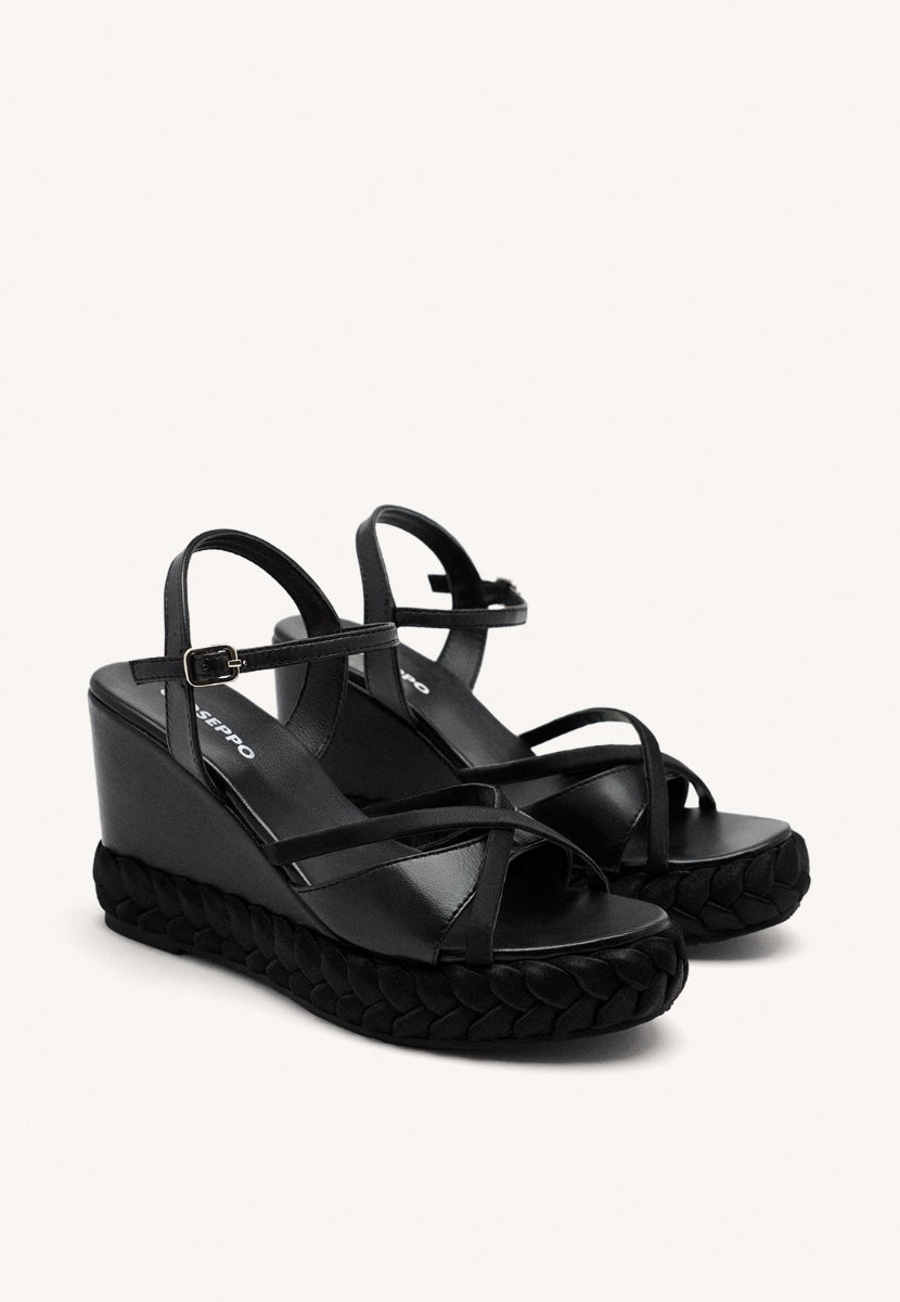 WEDGE LEATHER SANDALS GLOCESTER