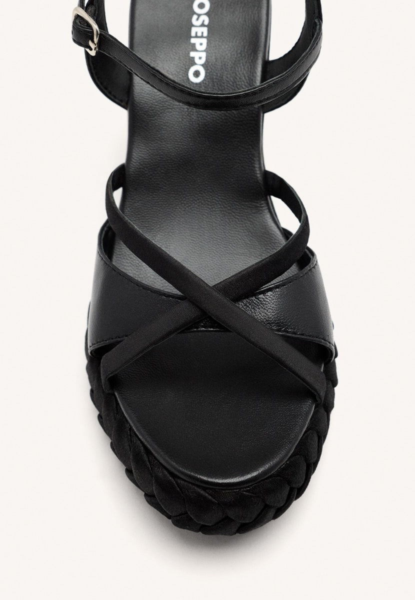 WEDGE LEATHER SANDALS GLOCESTER