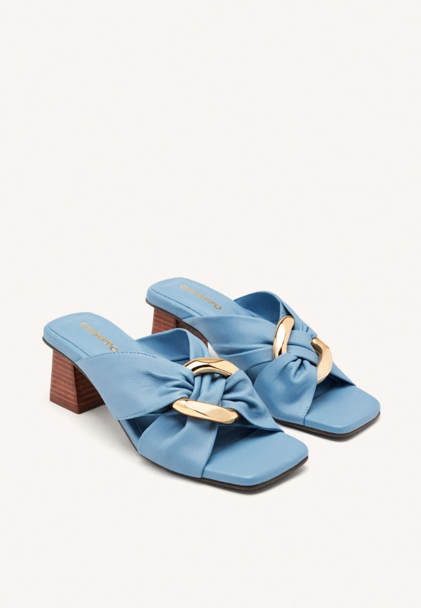 LEATHER HEEL SANDALS ALSTEAD