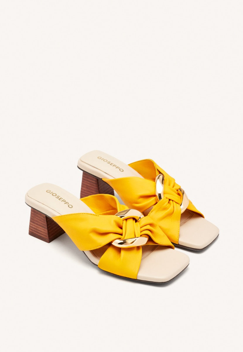 LEATHER HEEL SANDALS ALSTEAD