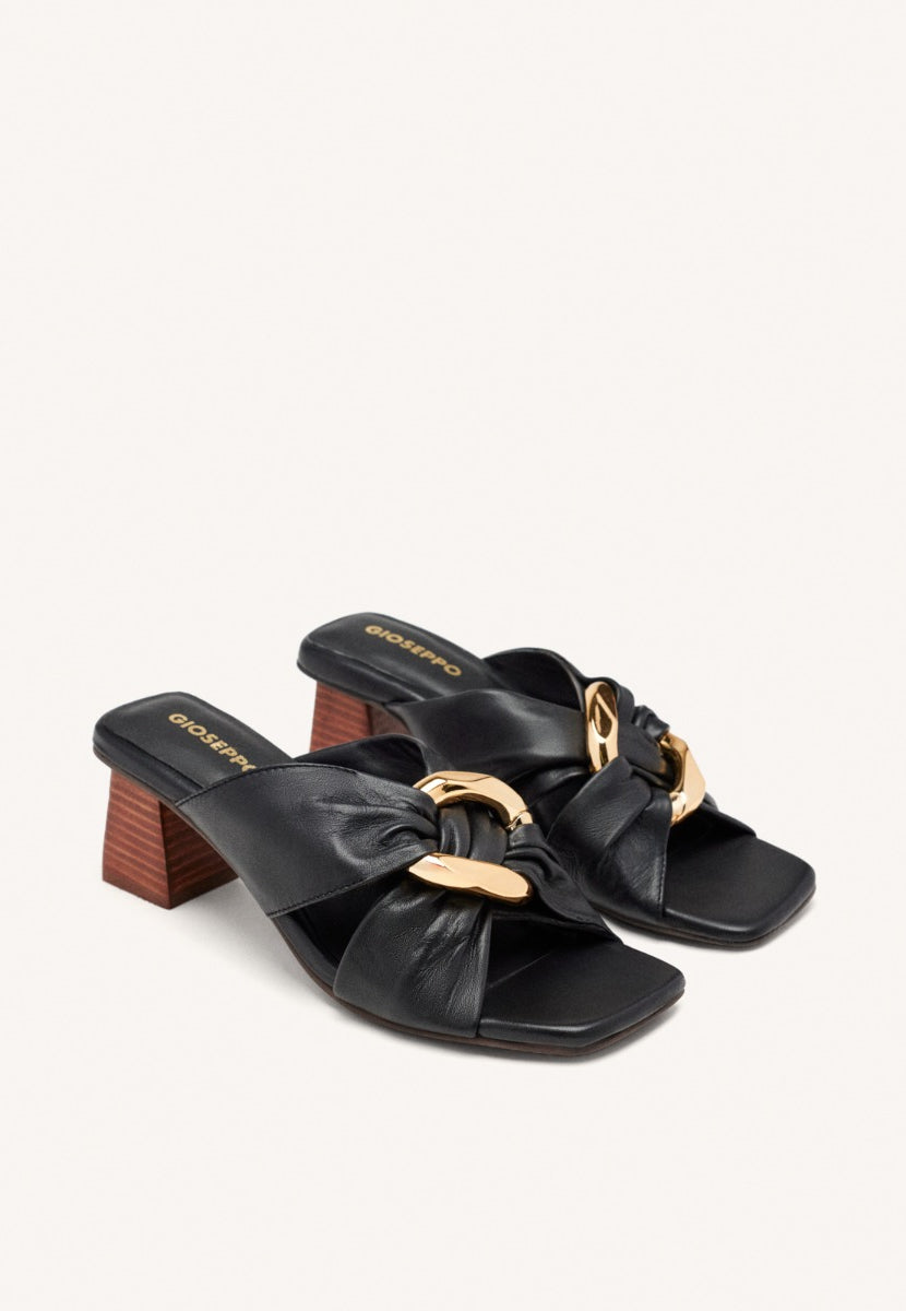 LEATHER HEEL SANDALS ALSTEAD