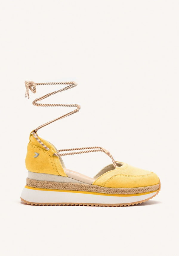 OPEN LEATHER PLATFORM RAFFIA SNEAKERS CHITTENDEN