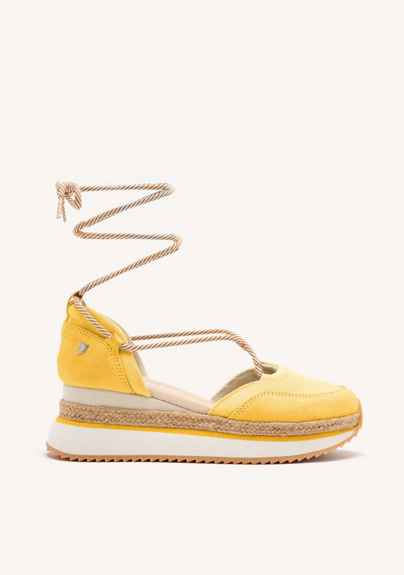 OPEN LEATHER PLATFORM RAFFIA SNEAKERS CHITTENDEN