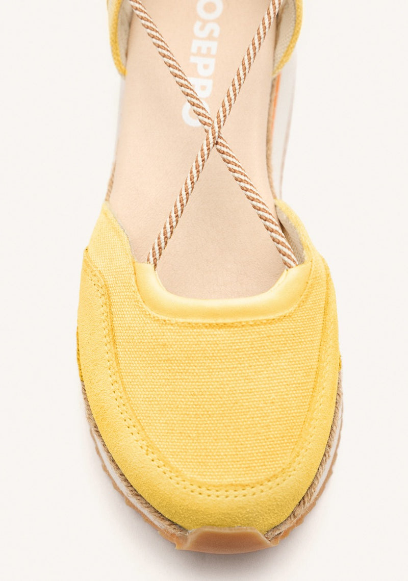 OPEN LEATHER PLATFORM RAFFIA SNEAKERS CHITTENDEN